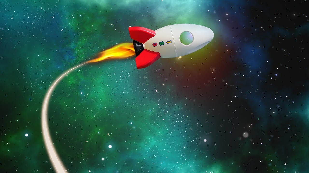火箭发射启程，探索宇宙壮丽之旅